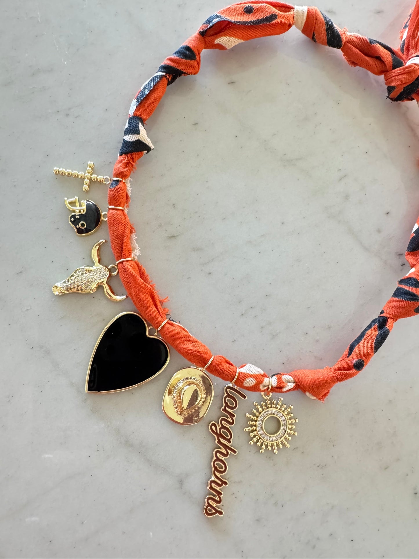 UT Bandana Charm Necklace