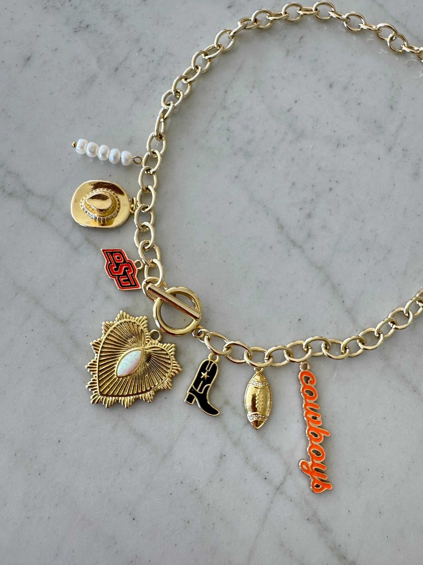OSU Gold Charm Necklace