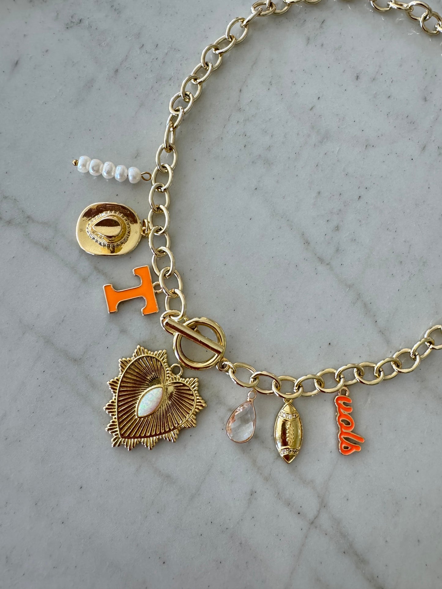 TENNESSEE Gold Charm Necklace