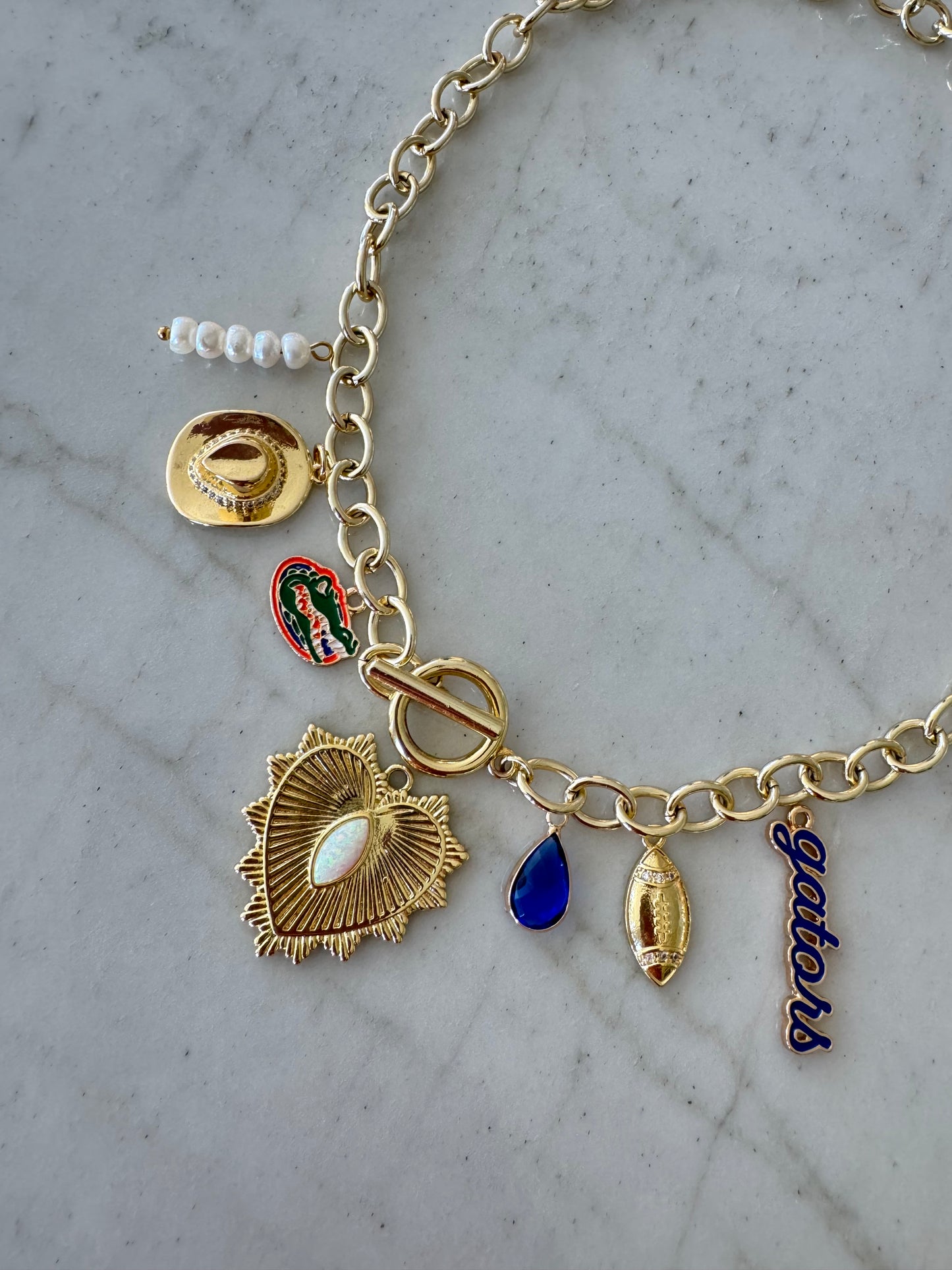 FLORIDA Gold Charm Necklace