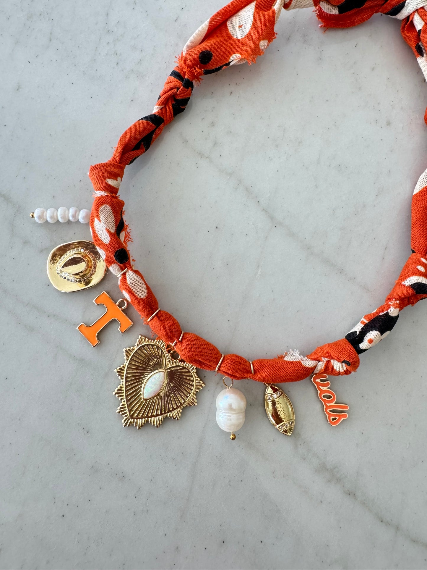TENNESSEE Bandana Charm Necklace
