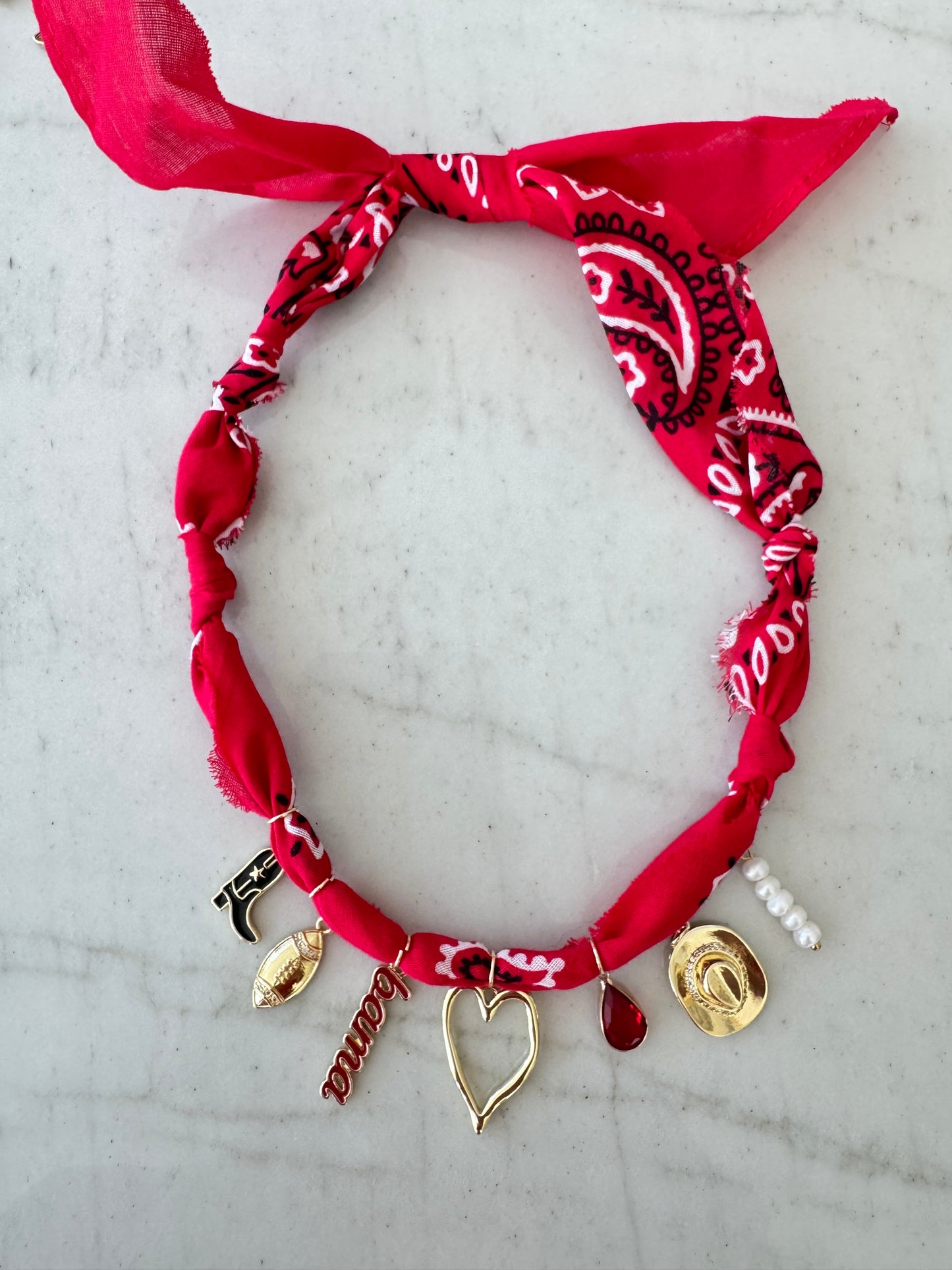 ALABAMA Bandana Charm Necklace