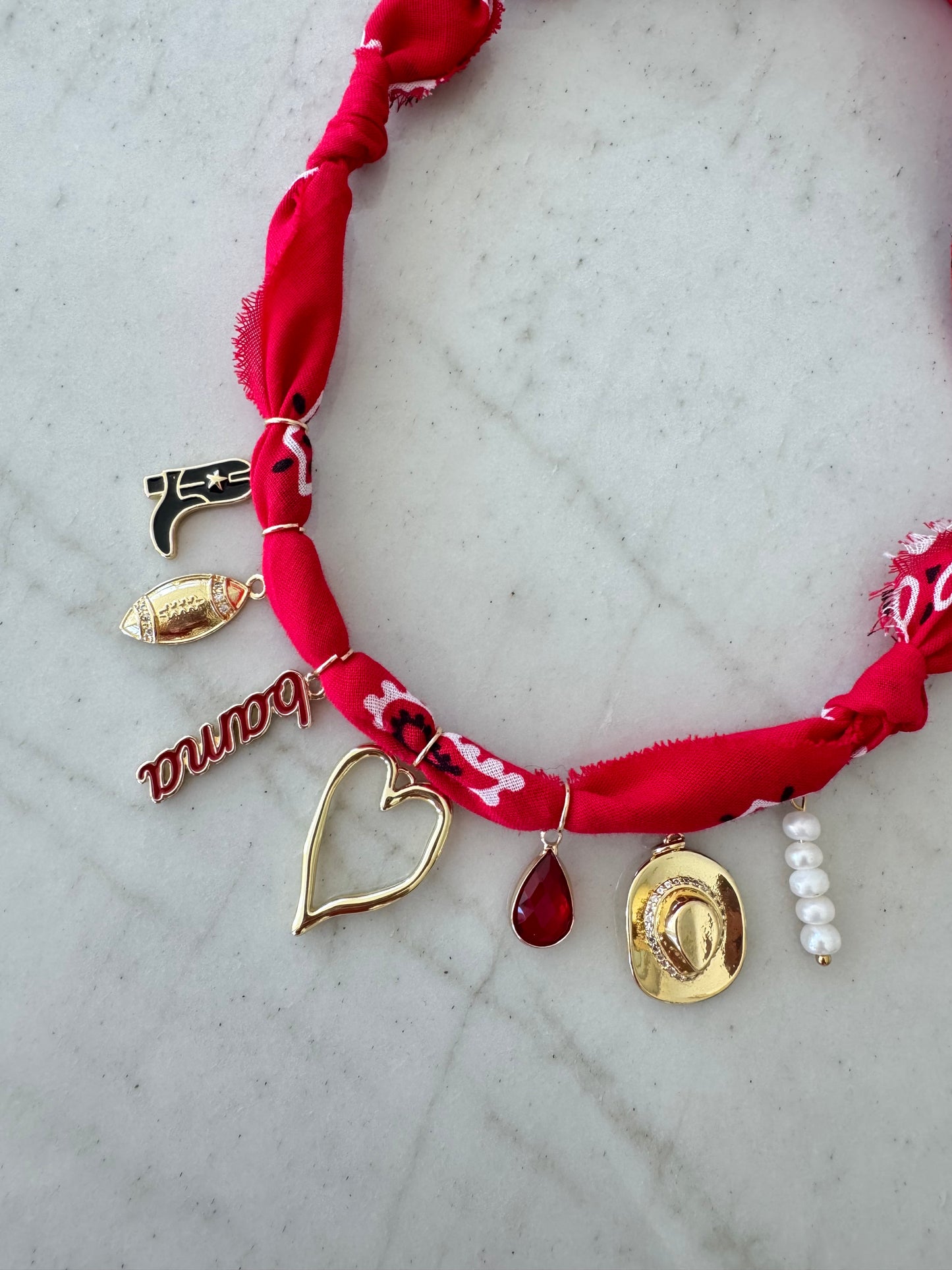 ALABAMA Bandana Charm Necklace
