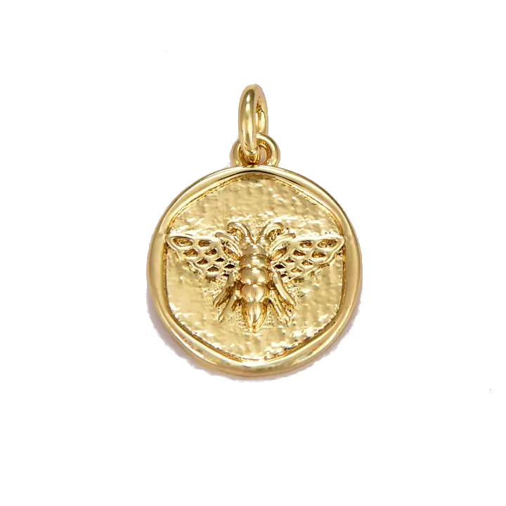 Queen Bee Round Medallion