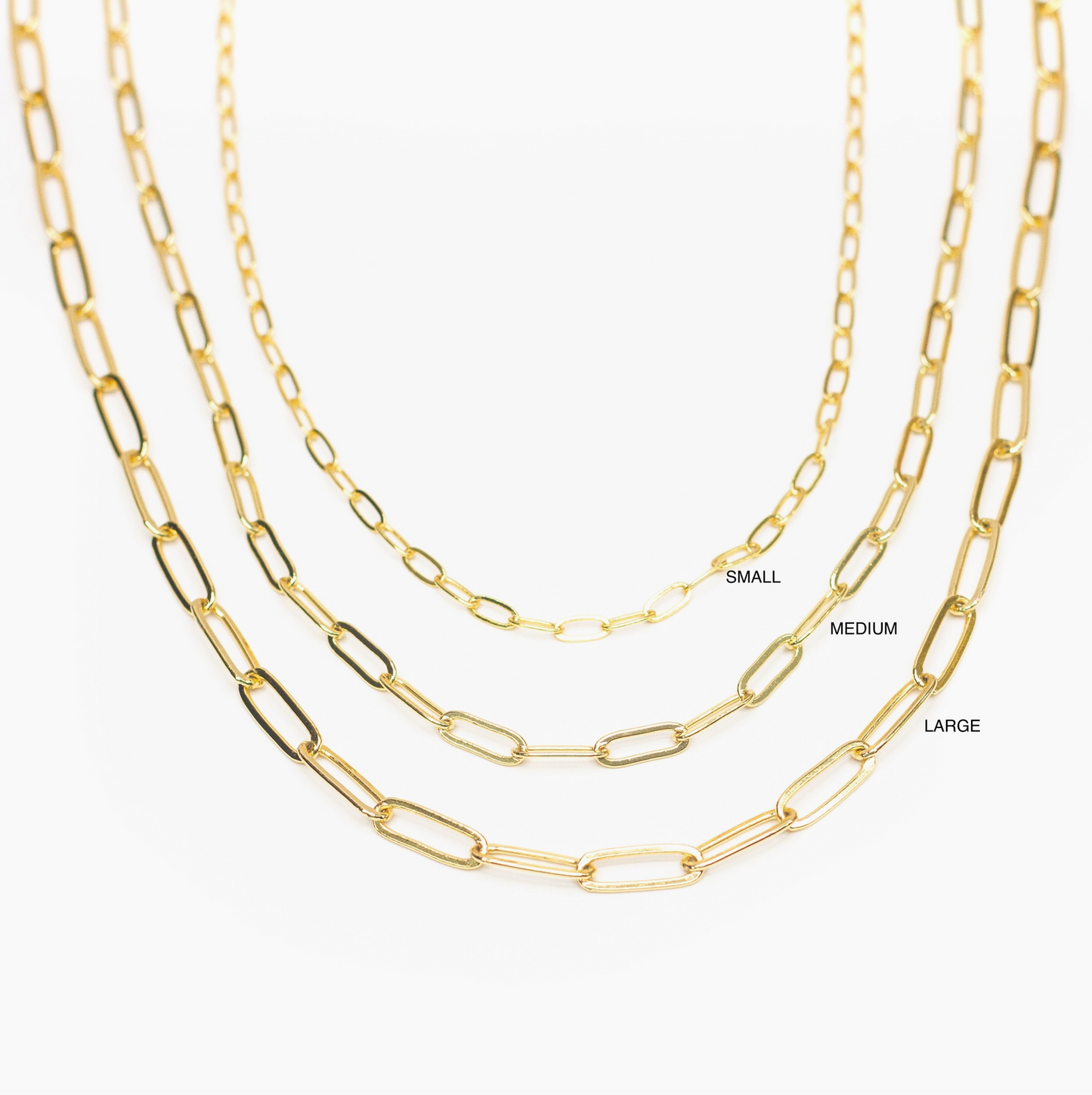 Paperclip Gold Filled Necklace