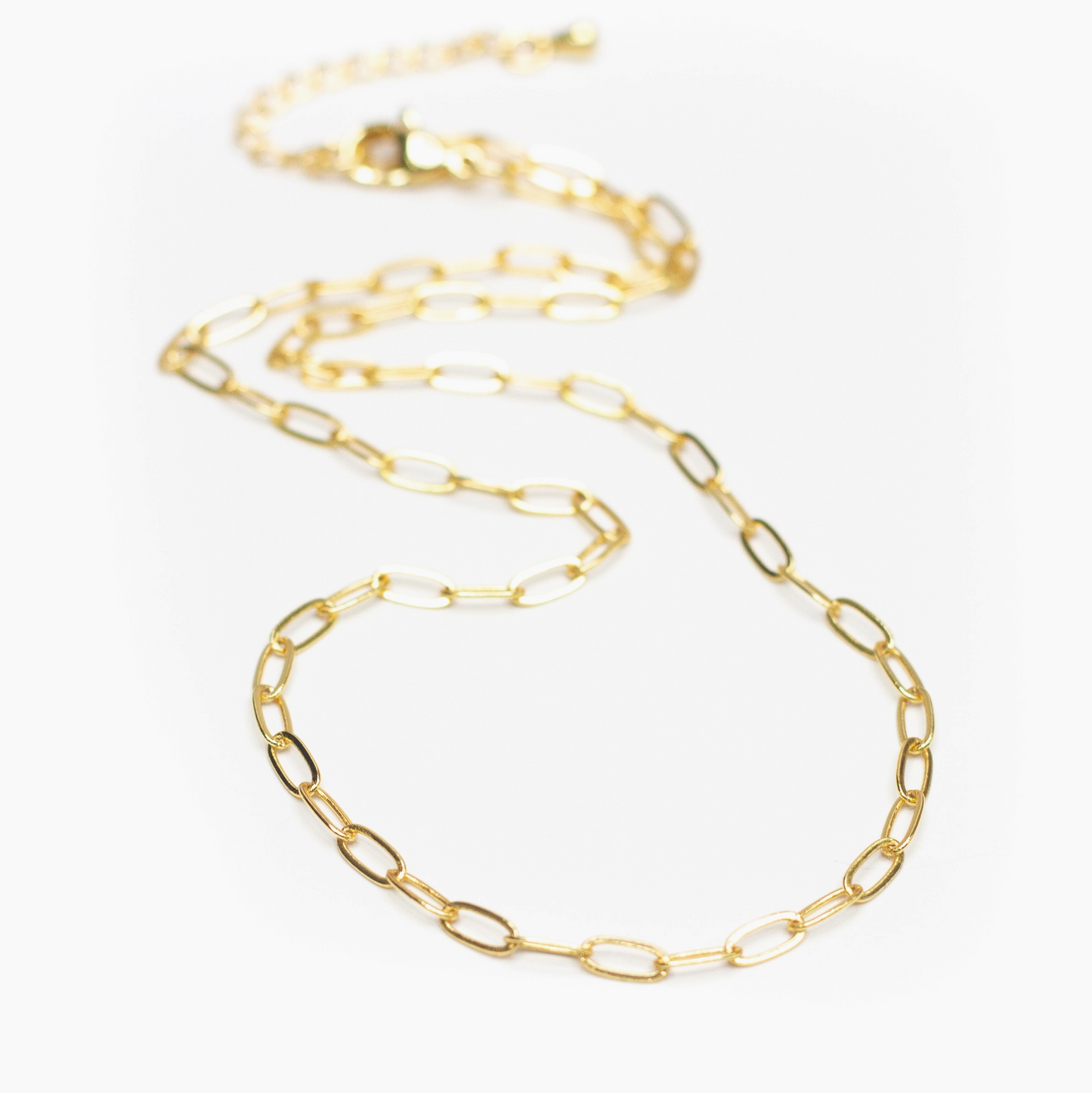 Paperclip Gold Filled Necklace