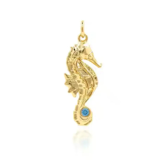 Blue Sapphire Seahorse