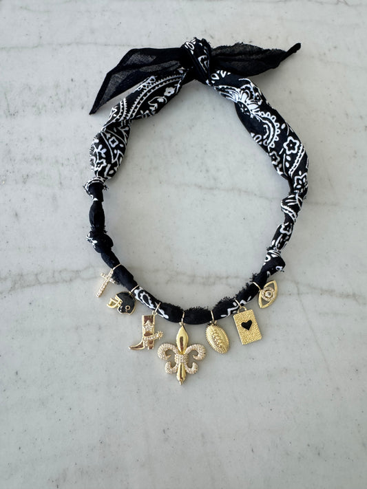 New Orleans Saints Necklace Fluer De Lis