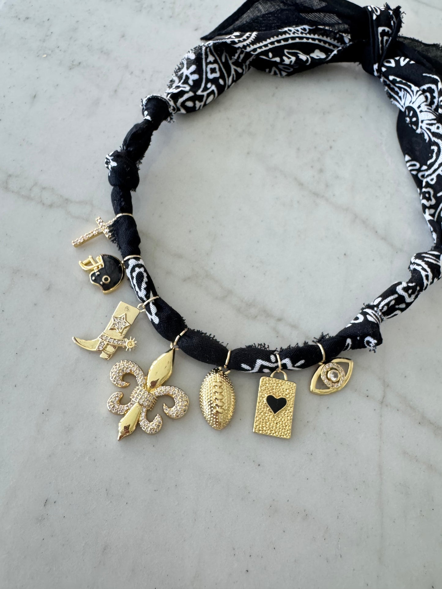 New Orleans Saints Necklace Fluer De Lis