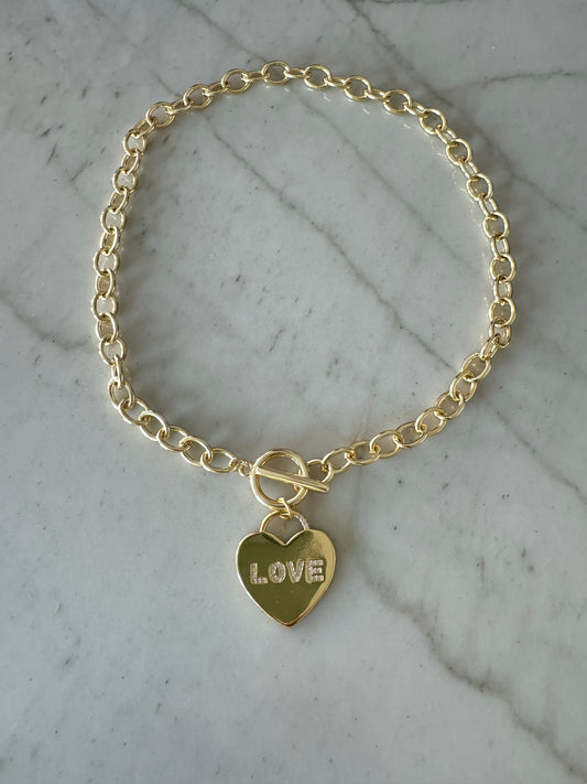 LOVE Heart Necklace