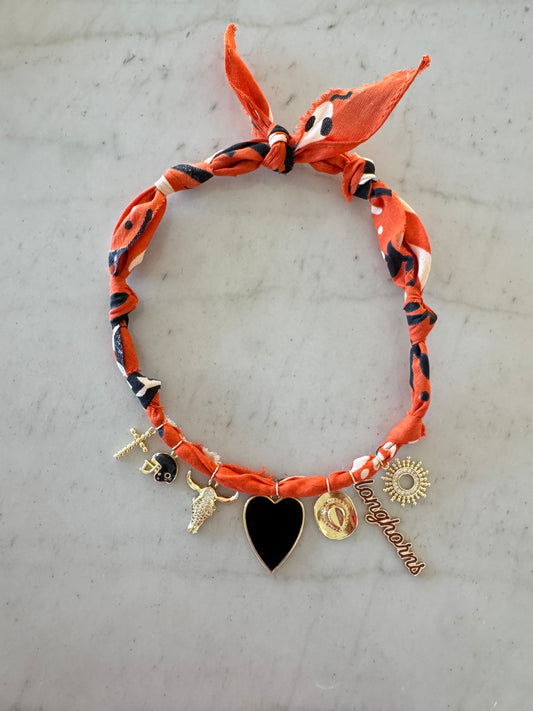 UT Bandana Charm Necklace