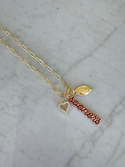 OU Small Gold Chain Necklace