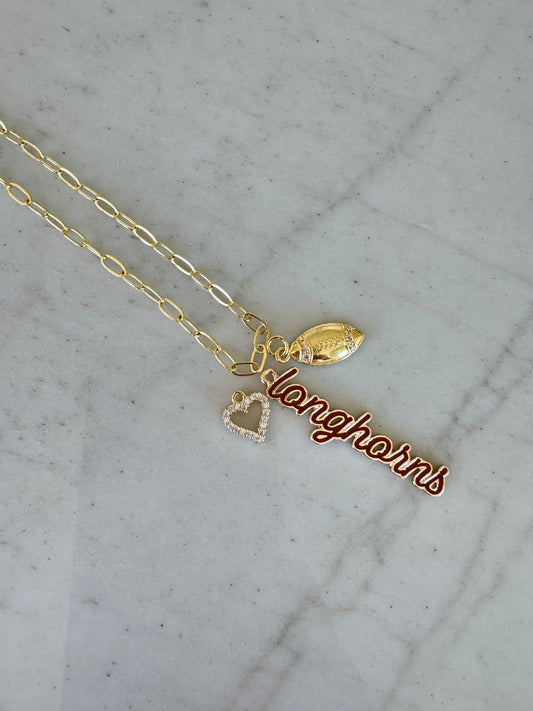 UT Small Gold Chain Necklace
