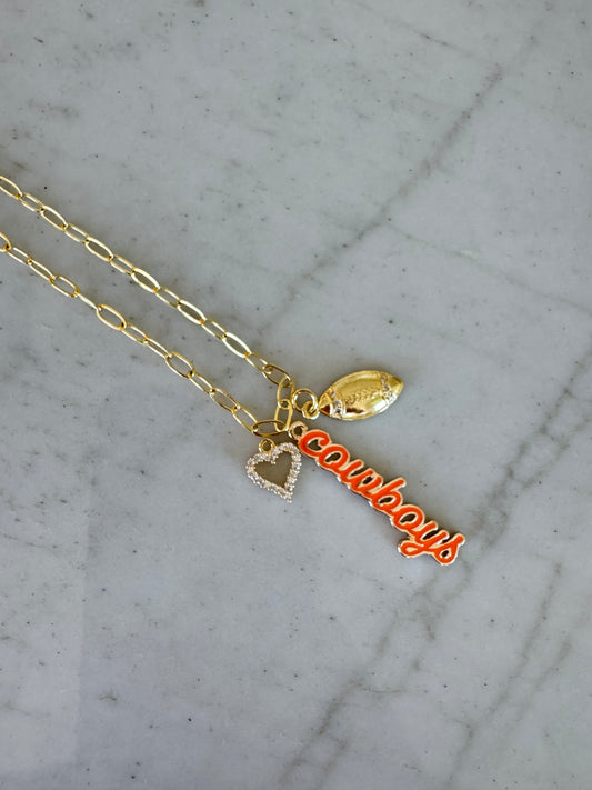 OSU Small Gold Chain Necklace