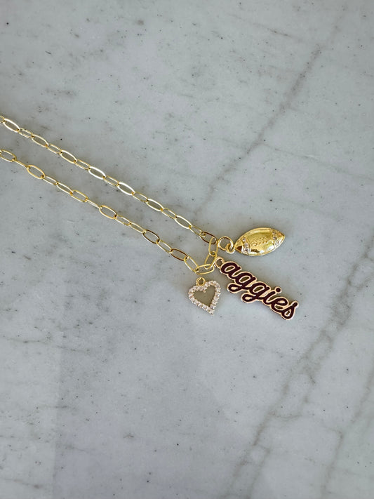 A&M Small Gold Chain Necklace