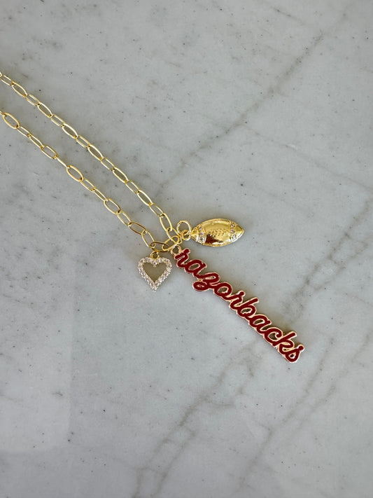 ARKANSAS Small Gold Chain Necklace