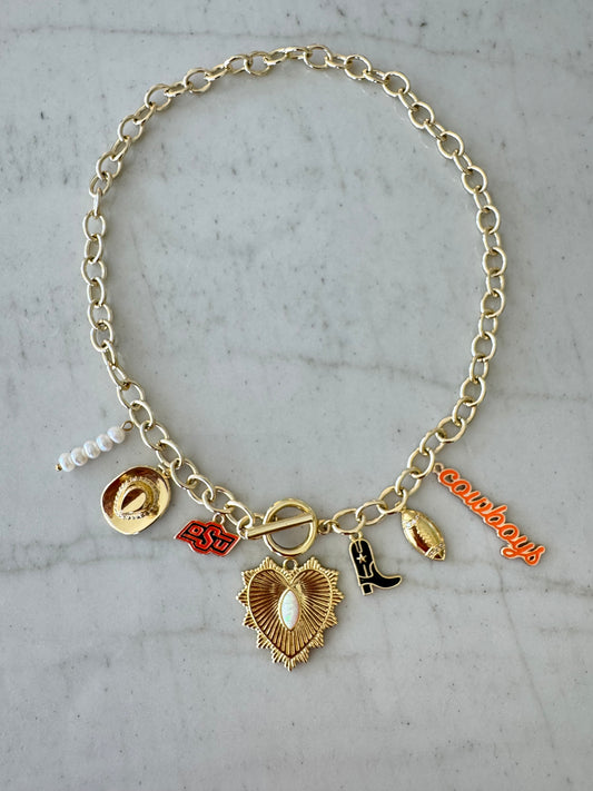 OSU Gold Charm Necklace
