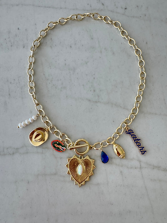 FLORIDA Gold Charm Necklace