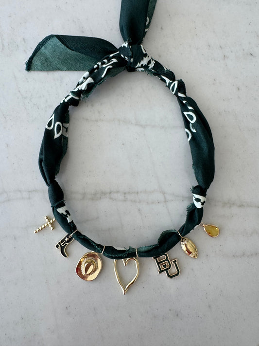 BAYLOR Bandana Charm Necklace