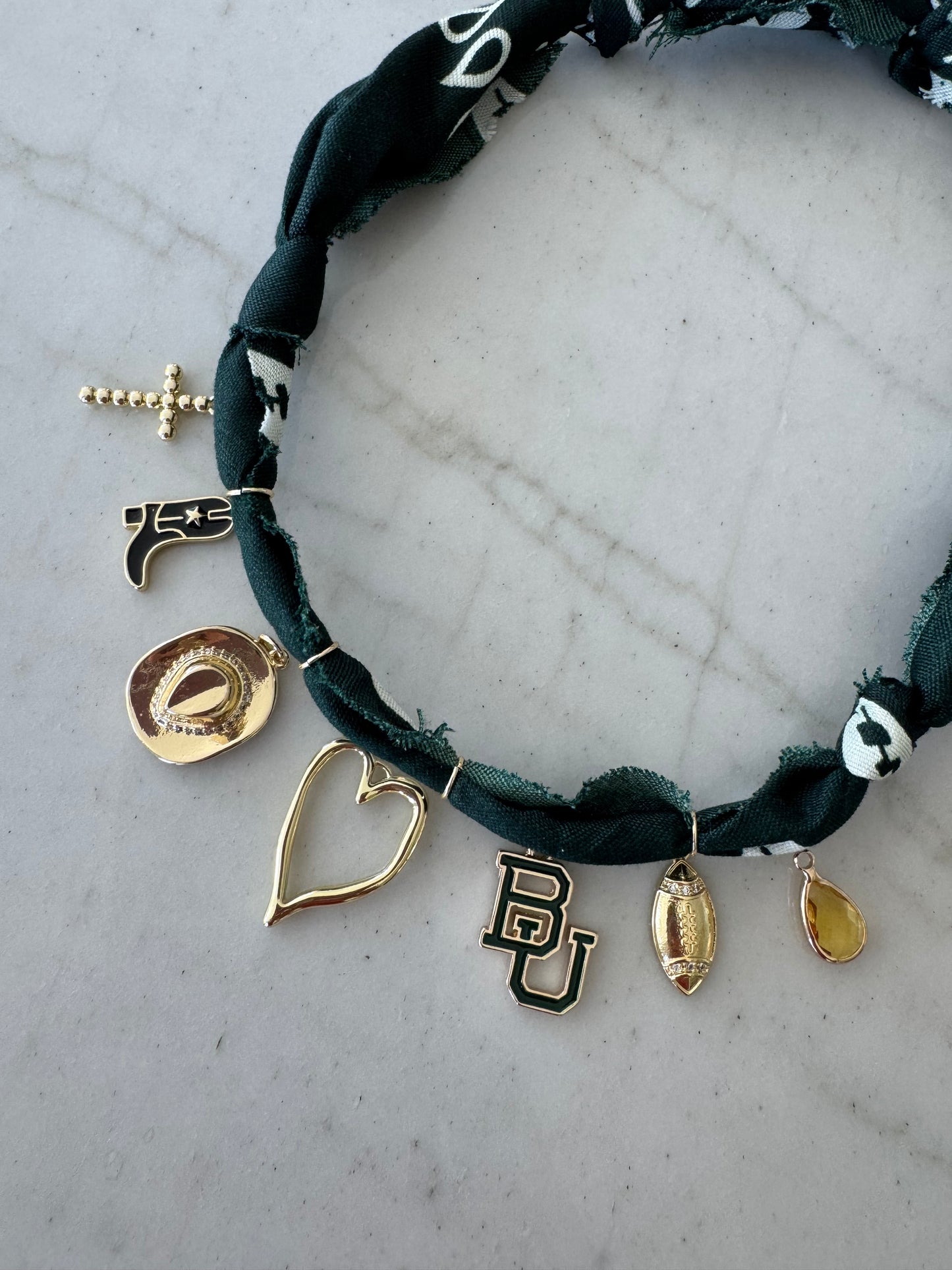 BAYLOR Bandana Charm Necklace