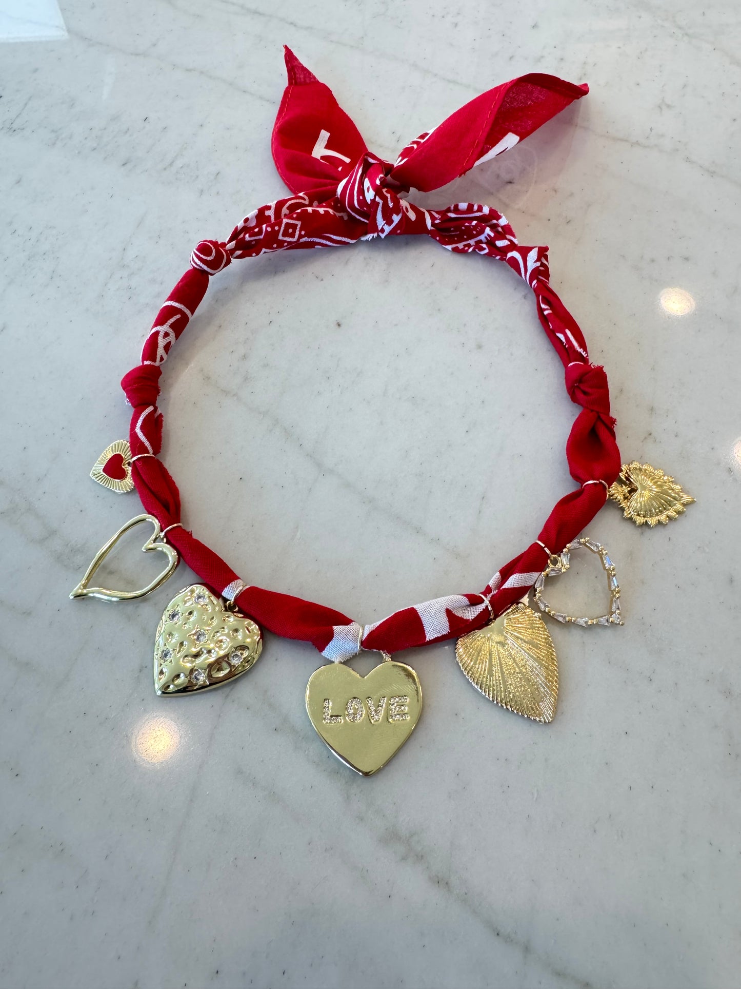 Red Bandana Necklace