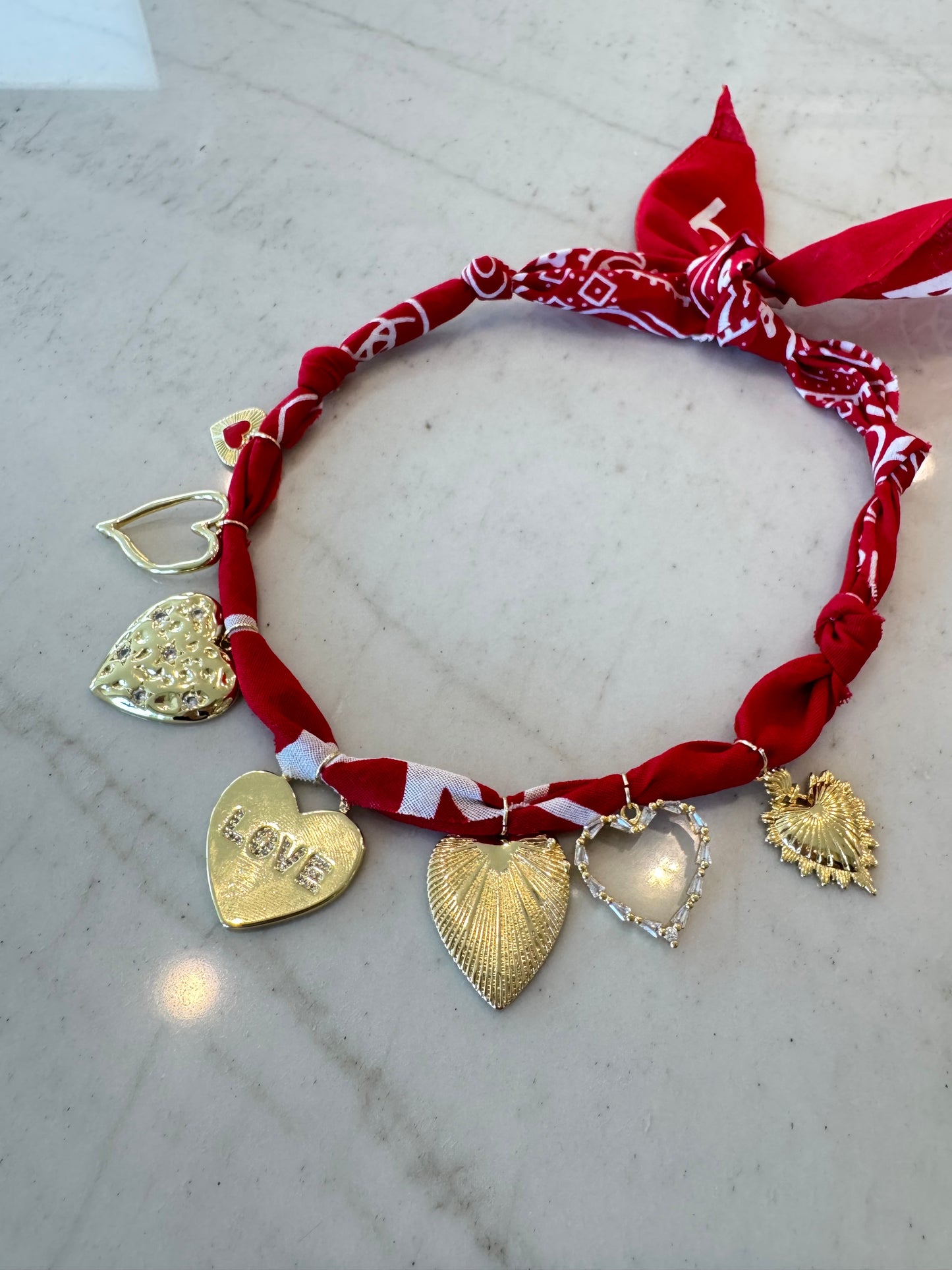 Red Bandana Necklace