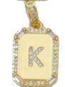 Letter K Square Pave