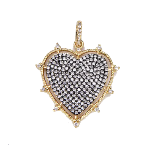 Micro Pave Cz Heart