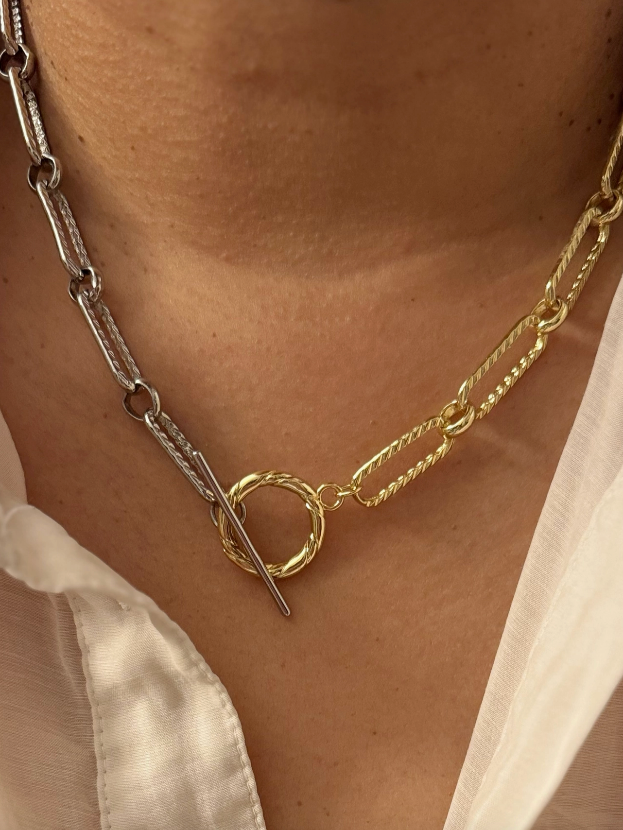 Silver/Gold Combo Necklace